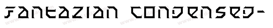 Fantazian Condensed字体转换